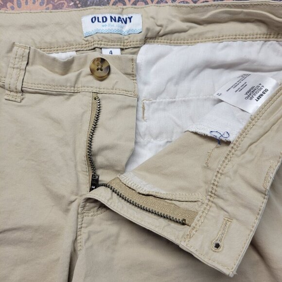 Old Navy Size 4 Regular Classic Khaki China Summer Casual Shorts - Picture 7 of 10